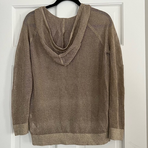 Michael Kors Gold Mesh Hoodie - Medium - Excellent Preowned Condition - Picture 4 of 5